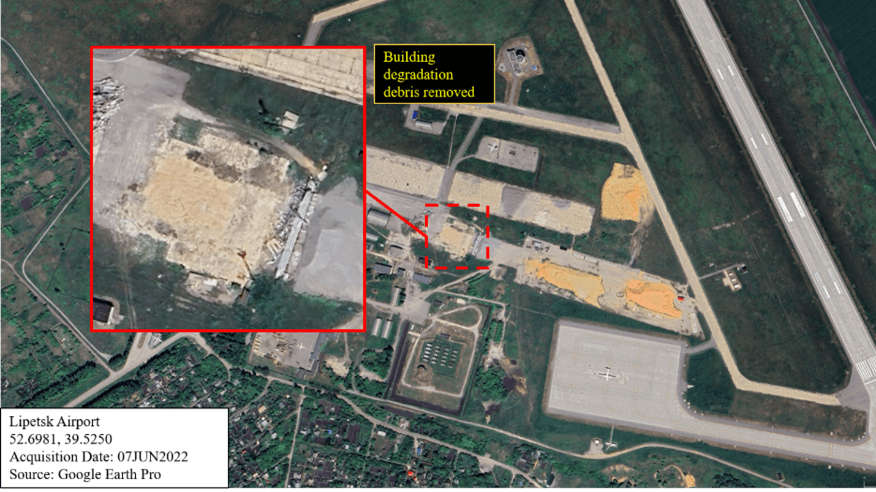 Lipetsk Airport, post hanger collapse (2022)