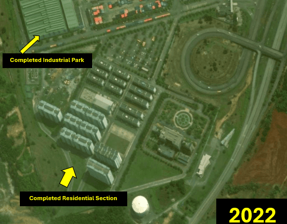 Construction of industrial park and housing