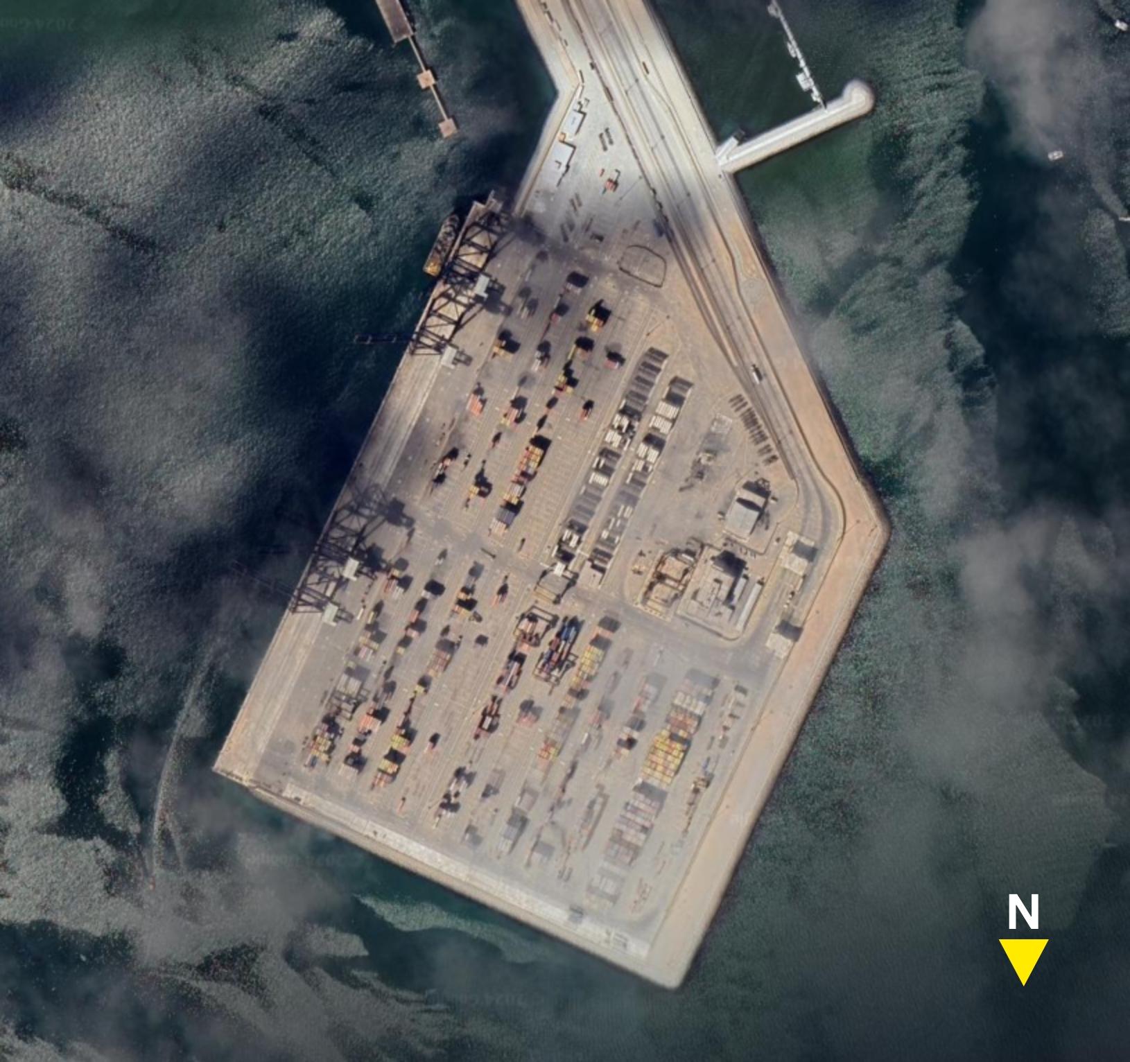 PWB Chinese Built New Container Terminal - Closeup