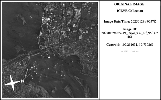 Figure 11. Original NUDL Imagery of Yangpu EDZ, © 2025 ICEYE US