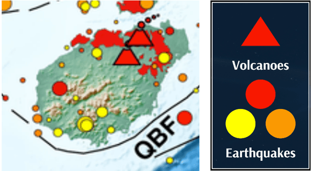 Figure 9 Earthquakes and active volcanoes around Hainan