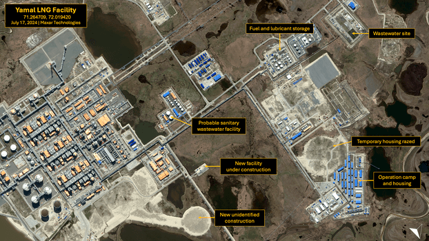 Western section of the Yamal LNG Facility