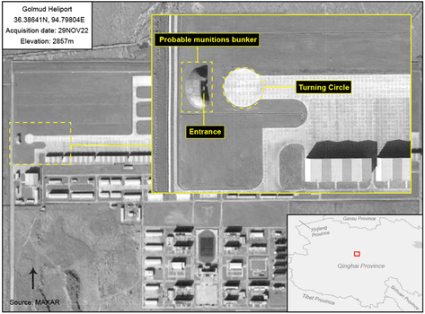 Figure 23: Golmud Heliport Completed Munitions Bunker