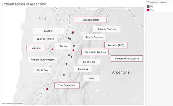 Lithium Mines in Argentina Full Map
