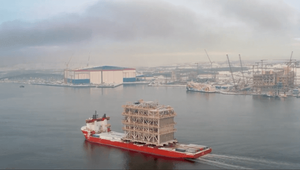 One module arriving in Murmansk