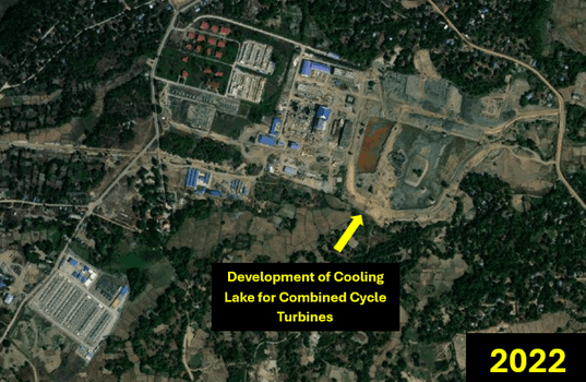 Construction timeline of power station