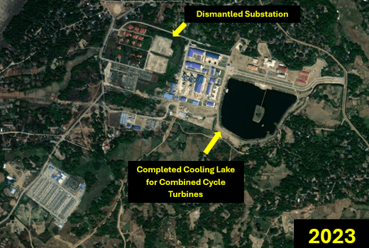 Construction timeline of power station