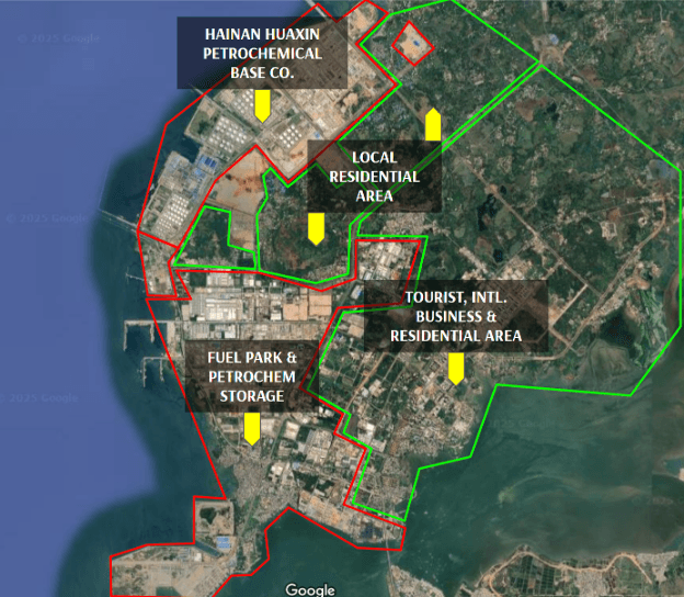 Overhead imagery of Yangpu EDZ