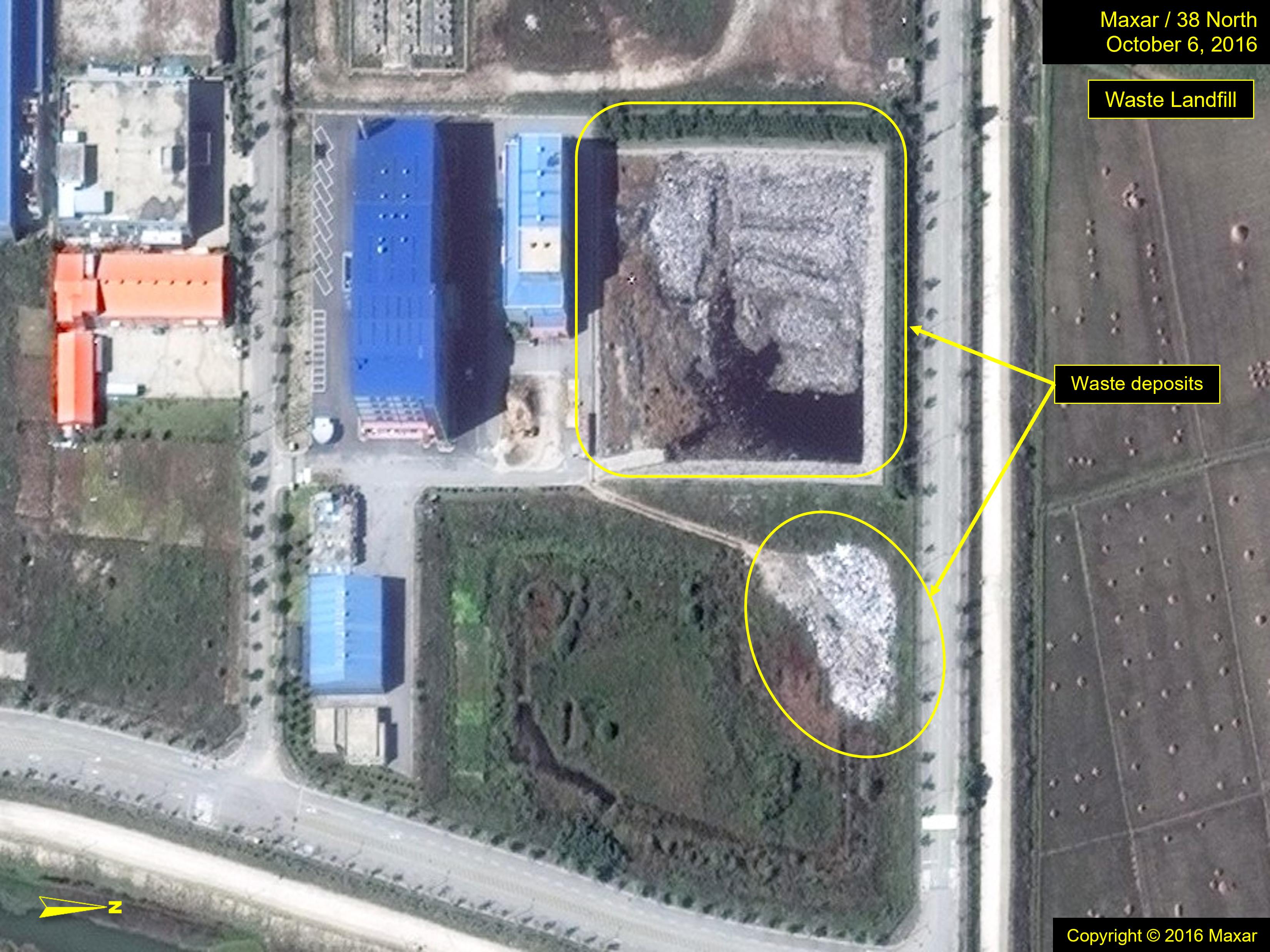 Kaesong Industrial Complex waste landfill