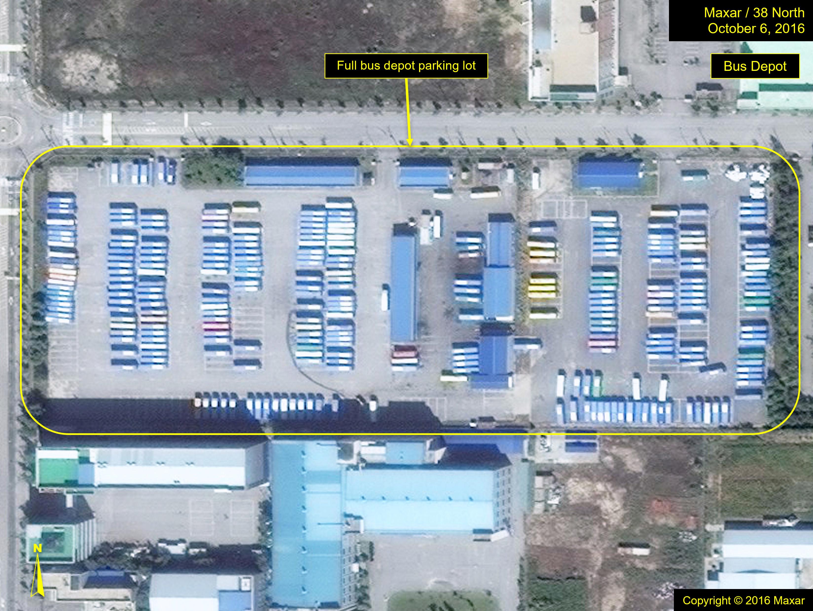 Kaesong Industrial Complex bus depot