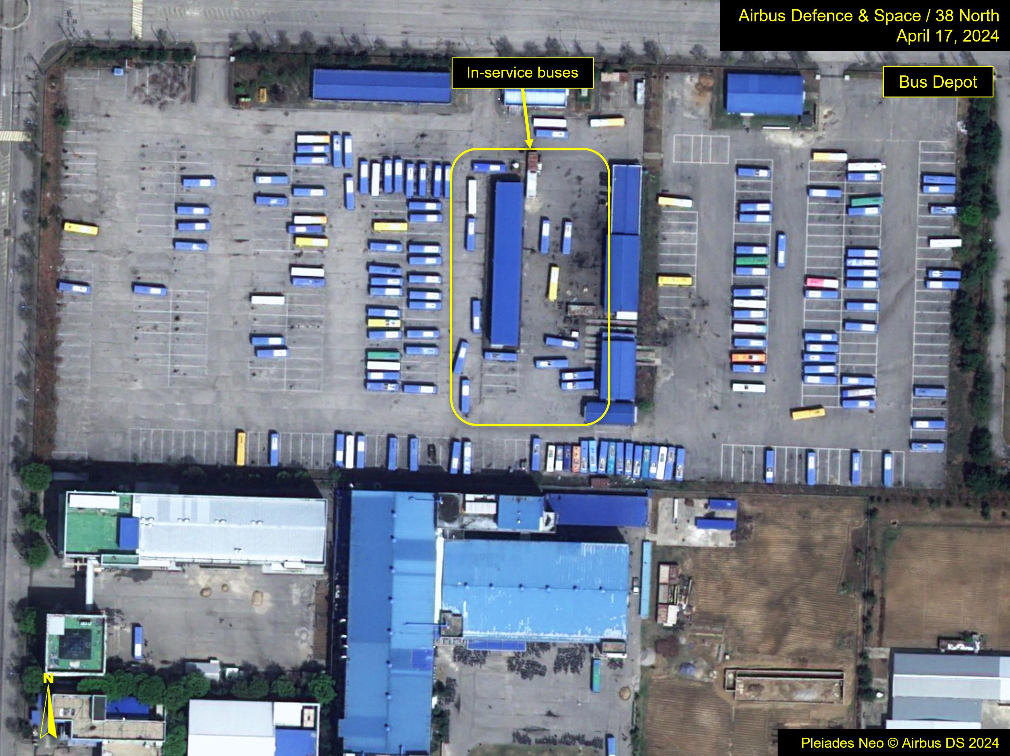 Kaesong Industrial Complex bus depot