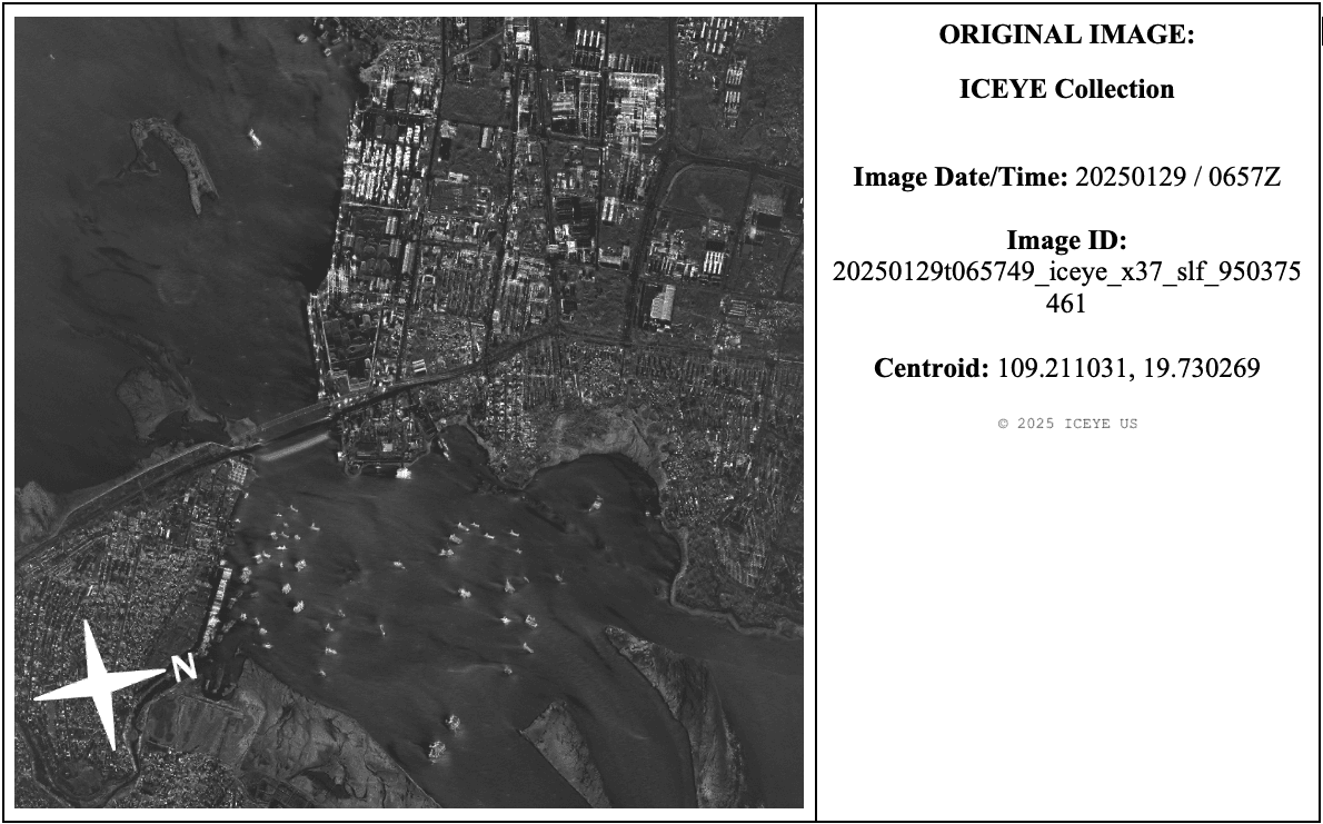 Figure 11. Original NUDL Imagery of Yangpu EDZ, © 2025 ICEYE US