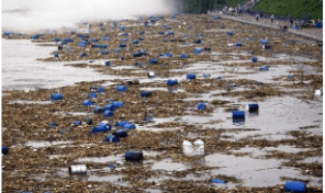 Songhua River flood visual