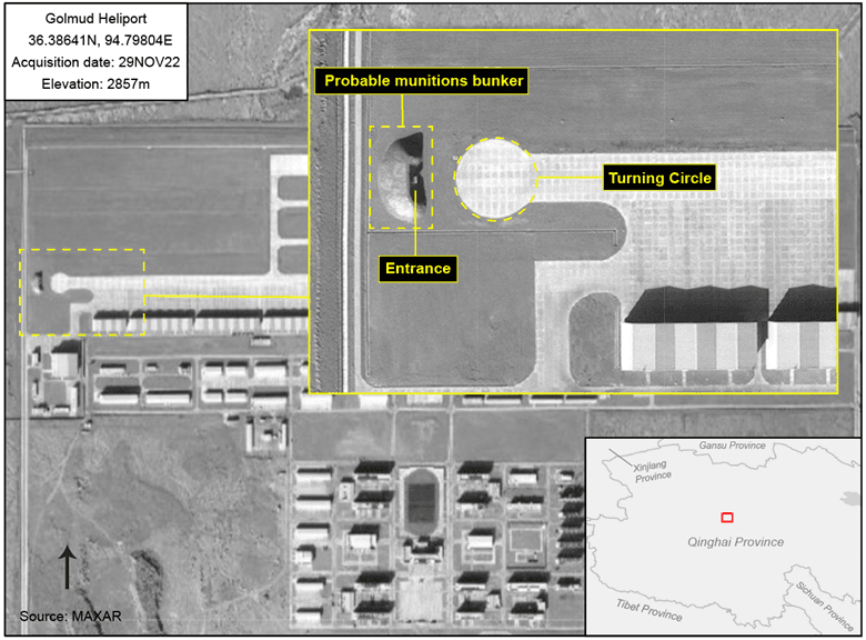Figure 23: Golmud Heliport Completed Munitions Bunker