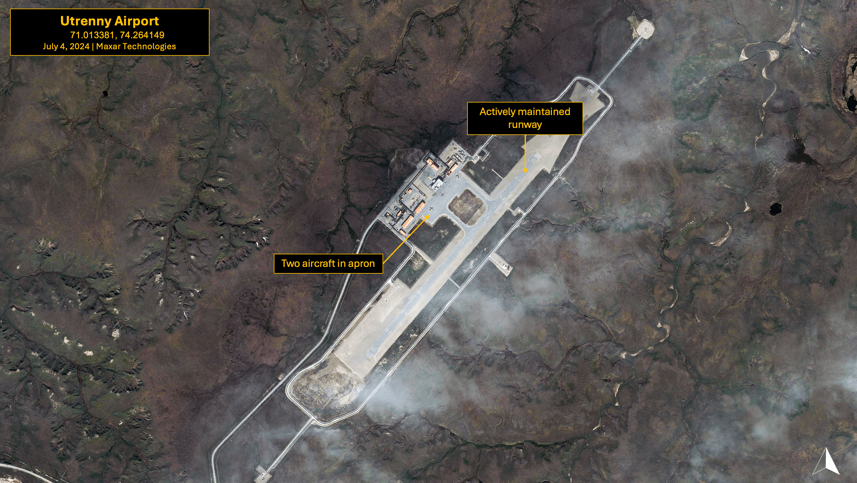 Overview of the Utrenny Airport