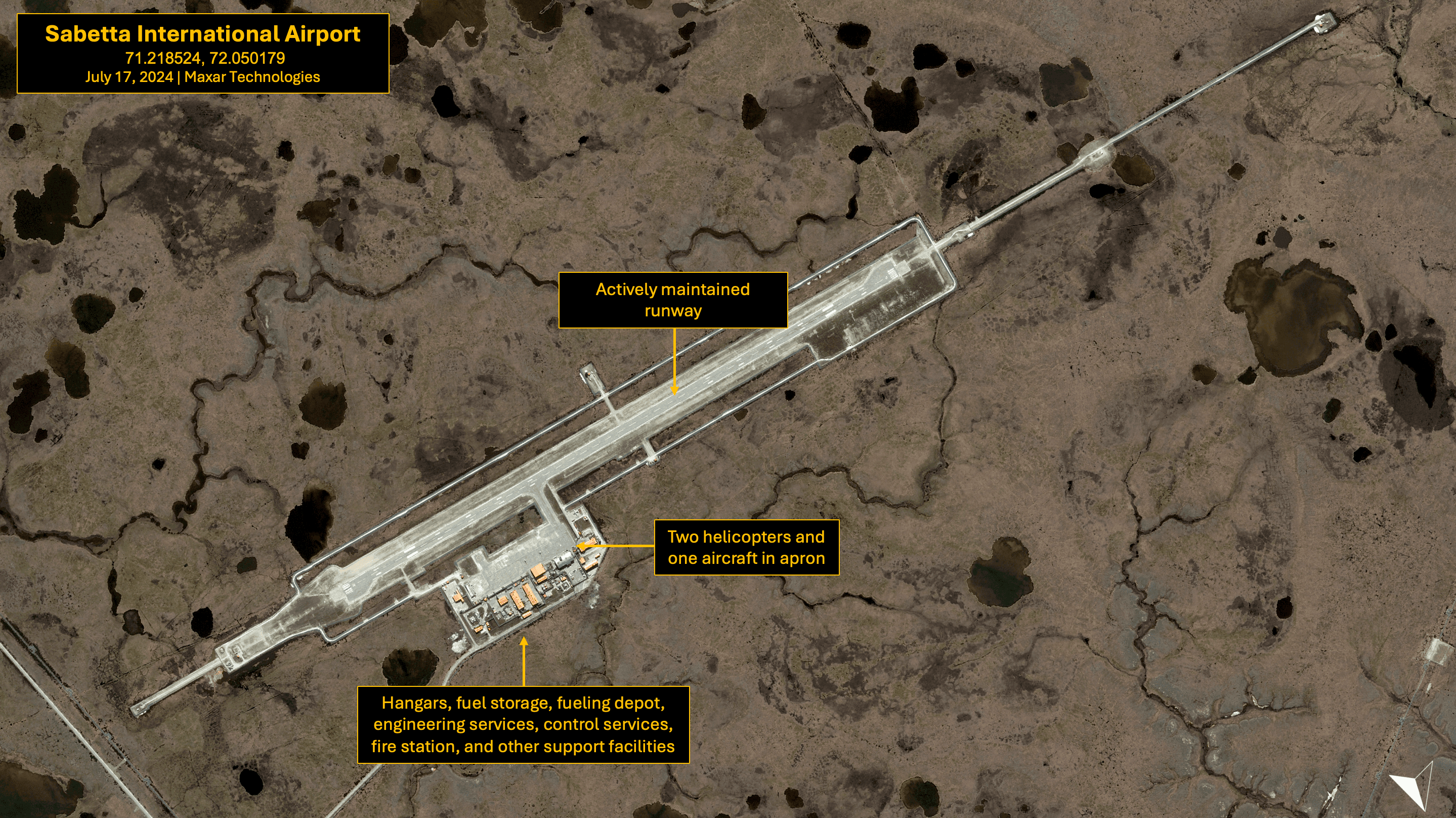 Overview of Sabetta International Airport