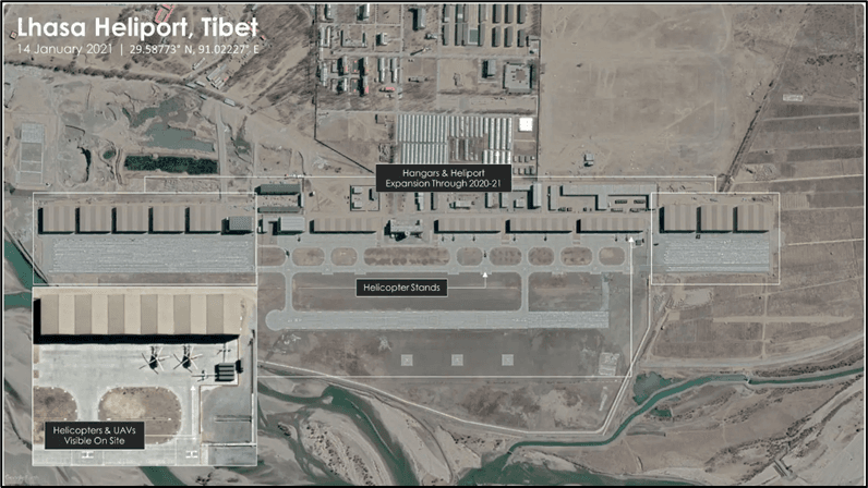 Figure 31: UAS located at the Lhasa Heliport in 2021
