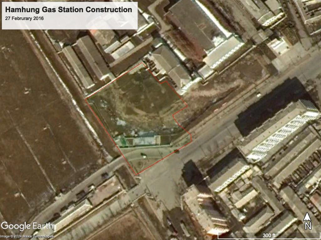 image showing construction of a new gas station in Hamhung